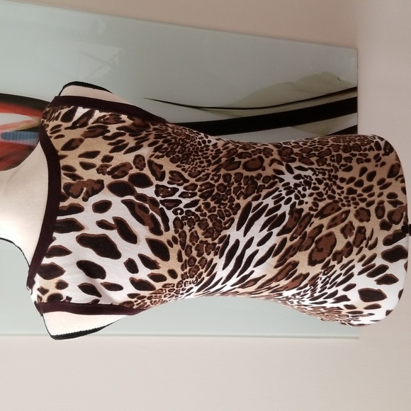 Laura Petites leopard print shell and cardigan - Picture 2 of 7